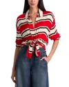 Alice And Olivia Dimitra Oversized Button Down In Multi