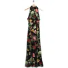 Alice And Olivia Alice + Olivia Dita Smocked Maxi Dress In Black