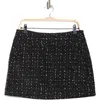 Alice And Olivia Alice + Olivia Donald Tweed Miniskirt In Black