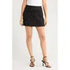 Alice And Olivia Alice + Olivia Donald Tweed Miniskirt In Black
