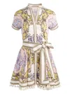 Alice And Olivia Lucy Mini Shirt Dress In Multicolour