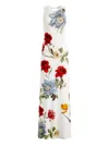 Alice And Olivia Alice + Olivia Delova Floral-print Stretch-jersey Maxi Dress In White
