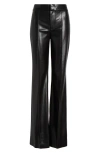 Alice And Olivia Ming Vegan Ankle Pants Black In Black