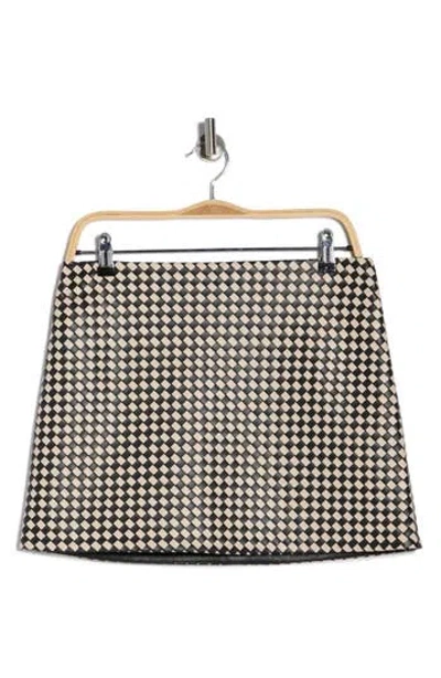 Alice And Olivia Alice + Olivia Elana Faux Leather Miniskirt In Multi