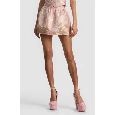 Alice And Olivia Ella Drop Waist Mini Skirt In Pink