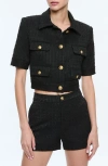 Alice And Olivia Elle Jacket In Black