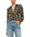 Alice And Olivia Eloise Button Down Blouse