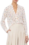 Alice And Olivia Beach Club Eloise Button-front Blouse In White