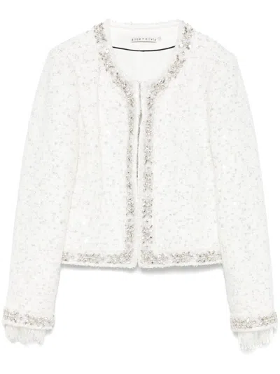 ALICE AND OLIVIA ALICE + OLIVIA EMBROIDERED SHORT JACKET