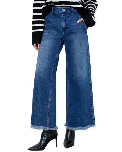 Alice And Olivia Alice + Olivia Emory High-rise Wide Leg Stove Pipe Cropped Jean