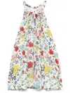 Alice And Olivia Diana Sleeveless Structured Midi Dress In Multi