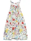 Alice And Olivia Diana Sleeveless Structured Midi Dress In Multicolour