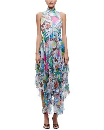 Pre-owned Alice And Olivia Alice + Olivia Evelyn Mock Maxi Dress Women's 0 In Junbreakable