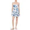 Alice And Olivia Fallon Square Neck Babydoll Dress In Affection Small