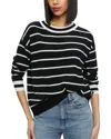 Alice And Olivia Fila Wool Blend Crewneck Sweater