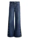Alice And Olivia Alice+olivia Flared Leg Denim Jeans In Blue