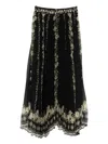 Alice And Olivia Long Skirt In Black