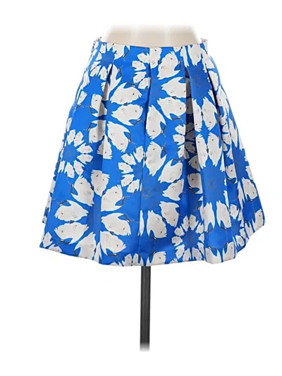Pre-owned Alice And Olivia Alice + Olivia Formal Skirt In Blue
