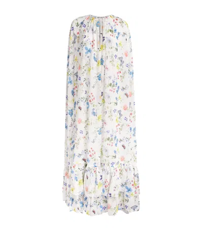 Alice And Olivia Alice+olivia Georgette Roya Maxi Cape In Multi
