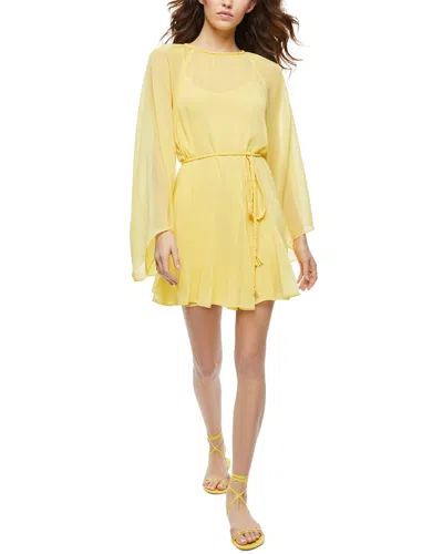 Alice And Olivia Alice + Olivia Gitana Mini Dress In Yellow