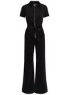 Alice And Olivia Alice + Olivia Gorgeous Corduroy Wide-leg Jumpsuit In Black