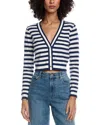 Alice And Olivia Alice + Olivia Grace Cardigan In Blue