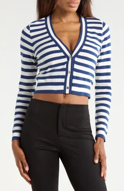 Alice And Olivia Alice + Olivia Grace Shrunken Cardigan Sweater In Multi