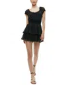 Alice And Olivia Gracie Ruffle Eyelet Romper
