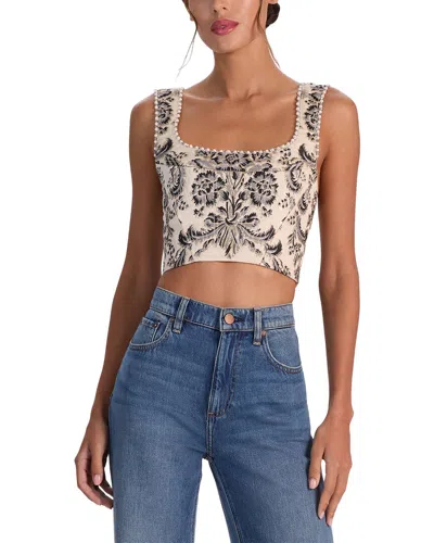 Alice And Olivia Alice + Olivia Guinevere Bustier In White