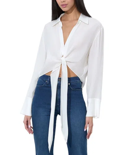 ALICE AND OLIVIA ALICE + OLIVIA HANNON BUTTON DOWN