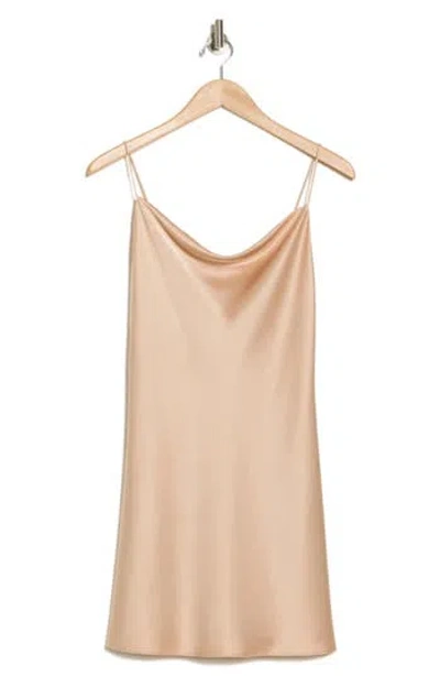 Alice And Olivia Alice + Olivia Harmony Mini Slipdress In Almond