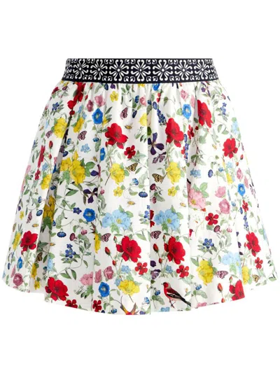 ALICE AND OLIVIA ALICE + OLIVIA HAVEN LIN AND COTTON MINI SKIRT
