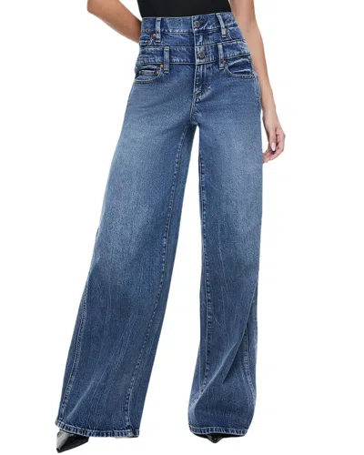 ALICE AND OLIVIA ALICE + OLIVIA HIGH-RISE DOUBLE WAISTBAND COOL JEAN