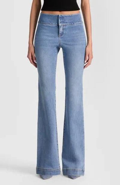 Alice And Olivia Alice + Olivia Hot Mid Rise Bootcut Jeans