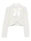 Alice And Olivia Alice + Olivia Ilaria Bow Jacket In Multi