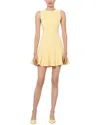 Alice And Olivia Isa Mini Dress In Yellow