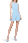 Alice And Olivia Isa Mini Dress In Mineral Blue