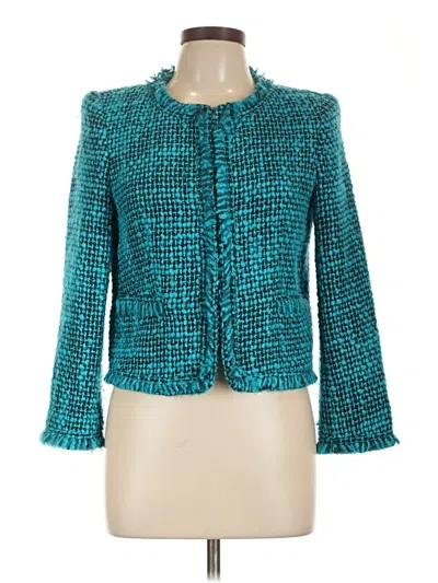 Pre-owned Alice And Olivia Alice + Olivia Jacket In Blue
