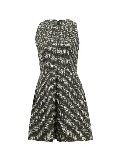 Alice And Olivia Alice + Olivia Janette Tweed Dress In Black Cotton