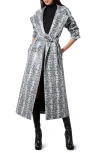 Alice And Olivia Alice + Olivia Jarret Snakeskin Print Coat
