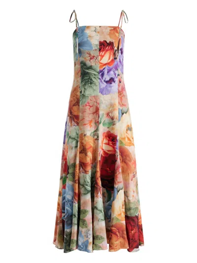 ALICE AND OLIVIA ALICE + OLIVIA JEANNETTE MIDI DRESS