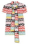 Alice And Olivia Jeannie Button Down In Flutters