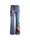 Alice And Olivia Chic Full Length Jean In Blue