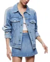 ALICE AND OLIVIA ALICE + OLIVIA JEFF OVERSIZED DENIM JACKET