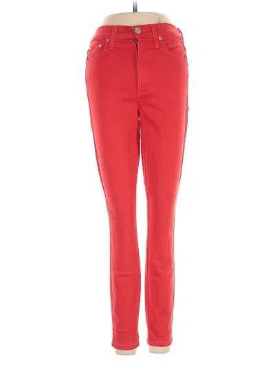 Pre-owned Alice And Olivia Alice + Olivia Jeggings In Red