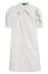 Alice And Olivia Jem Vegan Leather Dress Off White L