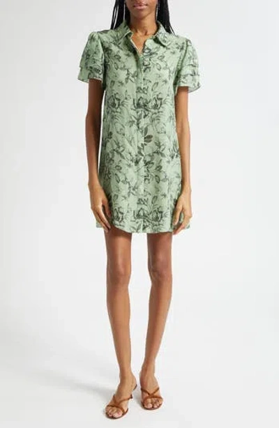 Alice And Olivia Alice + Olivia Jem Floral Short Sleeve Shirtdress