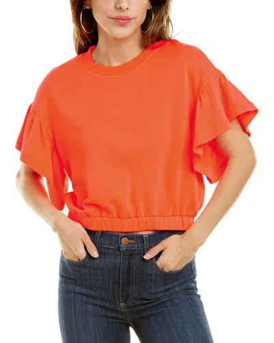 Alice And Olivia Alice + Olivia Joline Sweatshirt In Orange