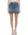 Alice And Olivia Joss High Rise Buckle Back Mini Skirt