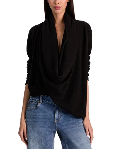 ALICE AND OLIVIA ALICE + OLIVIA JULES DRAPE CASHMERE PULLOVER